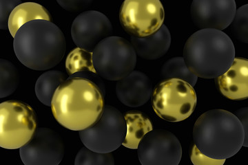 Abstract background of circle shape. 3D rendering.