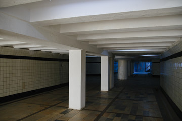 Fototapeta premium An empty pedestrian underground passage