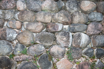 part of a stone wall for background or texture