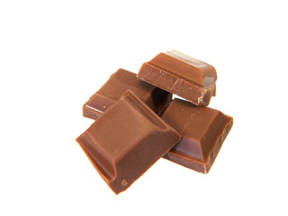 chocolate isolated on white background
