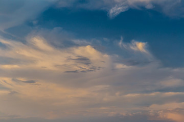 Wonderful sunset colors