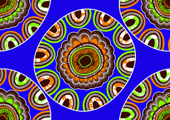 african seamless pattern, picture art and abstract background, vector illustration file.