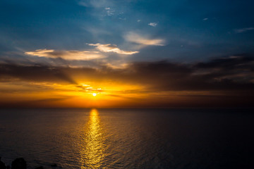 Wonderful sunset colors