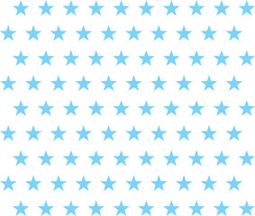 Blue Stars on White - Seamless Pattern