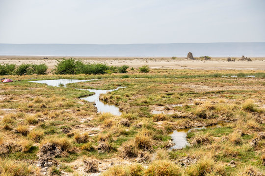 Landascape view of Lake Abbe