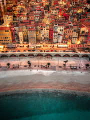 Menton in French Riviera, the city of citrus and gorgeous vibrant packed buildings