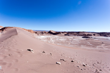 Fototapeta na wymiar The moon valley in Atacama desert