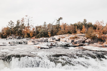 wild river in the fall