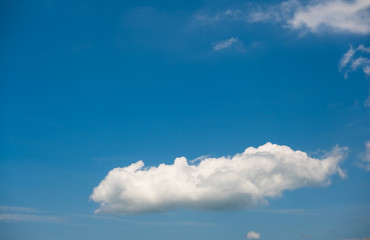 white clouds amid blue sky