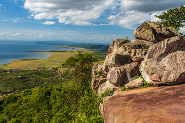 Landscape  of  lake in Nam-Phong national park, Khon-Kaen province, Thailand.