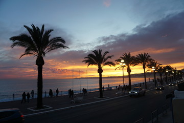 Sunset in the South of France