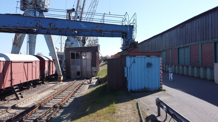 Alte Bahngleise am Hamburger Hafen