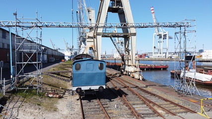 Alte Bahngleise am Hamburger Hafen