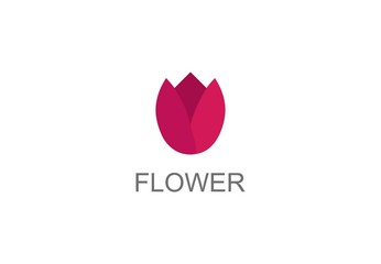 Flower logo design Vector illustration