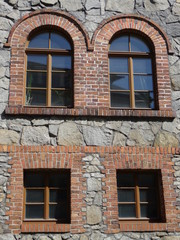 Fassade mit Fenstern