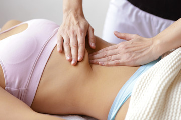 Fototapeta na wymiar woman having a massage