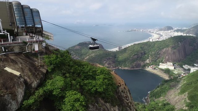 "Bondinho" of Sugar Loaf, or "P&atilde;o de A&ccedil;ucar", located in Rio de Janeiro