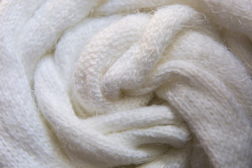 background texture of Angora fabric. the fabric is knitted. Angora fabric. white fabric