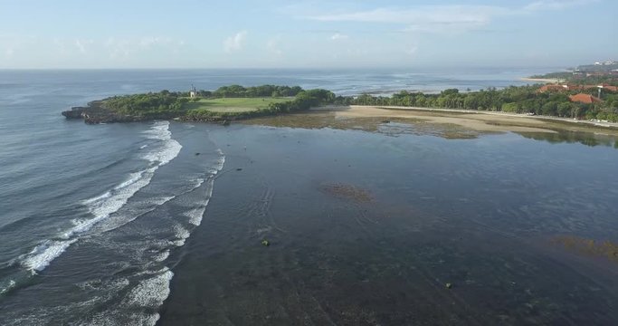 Aerial view of Nusa DuAa beach, Bali, Indonesia