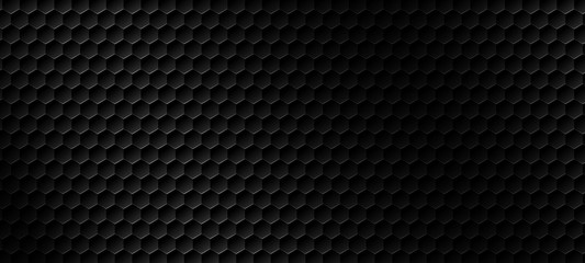 Black modern hexagon texture background vector illustration