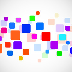 Abstract geometric background with overlapping squares. Vector