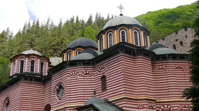 Famous Rila Monastery, founded in the 10th century in Bulgaria