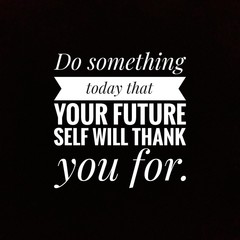 Inspirational and motivation quote written on black background 