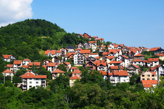 Uzice town in Serbia, Europe
