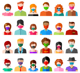 illustration of medical background people wearing mask showing prevention from deadly Novel Coronavirus 19 epidemic outbreak