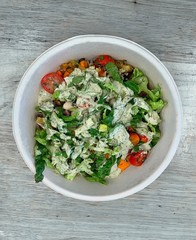 salad with vegetables