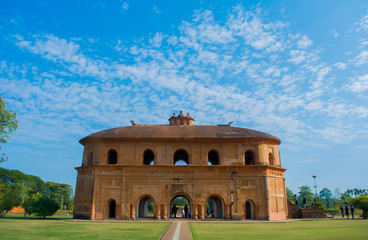 The historic Rang Ghar of Assam.