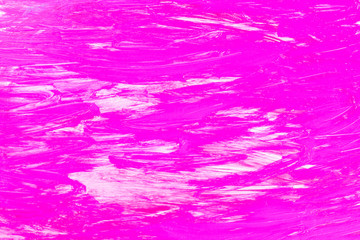 Fototapeta na wymiar Abstract pink painted background. Abstract art background. Pattern with liquid paints. Acrylic paint texture with pink brush strokes. Blank for wallpaper