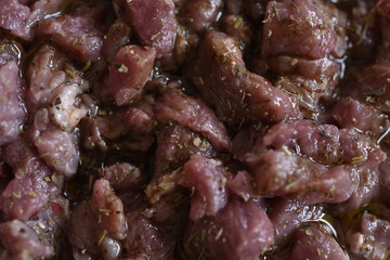 close up of raw chicken wings