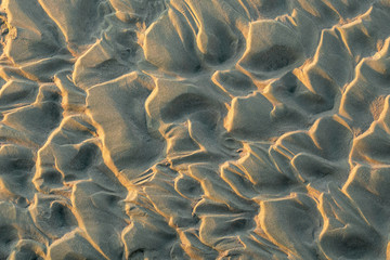waves on the sand