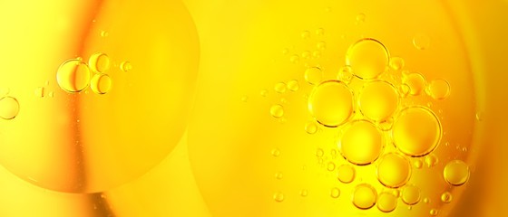 Cooking oil, cooking background, yellow oil drops and water kitchen.