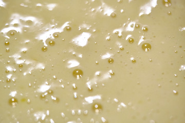 liquid dough texture