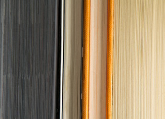 Selection of books ready to be read.