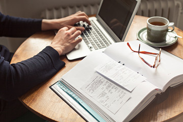 Working from home with bookkeeping