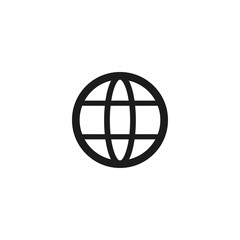 Globe Vector icon . Lorem Ipsum Illustration design
