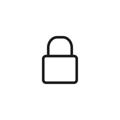 Lock Vector icon . Lorem Ipsum Illustration design