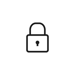 Lock Vector icon . Lorem Ipsum Illustration design
