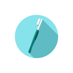toothbrush vector flat design