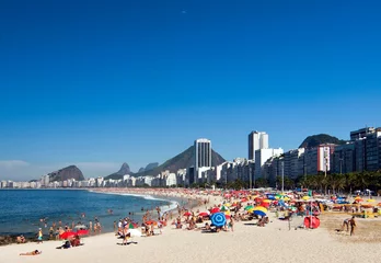 Crédence de cuisine en verre imprimé Copacabana, Rio de Janeiro, Brésil Copacabana Beach