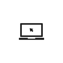 Laptop Vector icon . Lorem Ipsum Illustration design