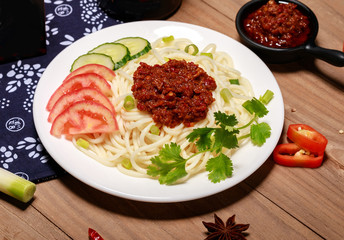 Creative drawing of the retro style of chili sauce