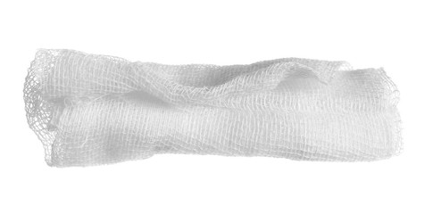 Medical bandage, first aid isolated on white background with clipping path