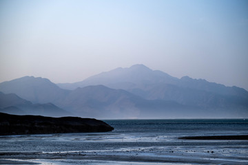 Seascape of lake Assal