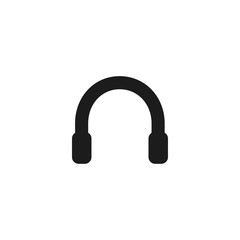 Headphone Vector icon . Lorem Ipsum Illustration design