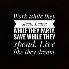 Inspirational and motivation quote written on black background 