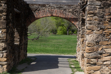 Stone Archway from a Spanish Mission in Texas